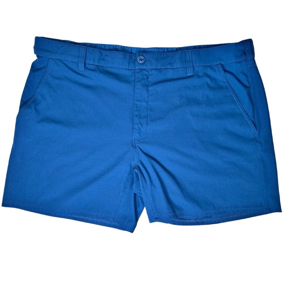 Huk Pursuit Fishing Shorts Men XXXL Blue 6 Inch Quick Dry Stretch UPF 30 Outdoor - Picture 1 of 6
